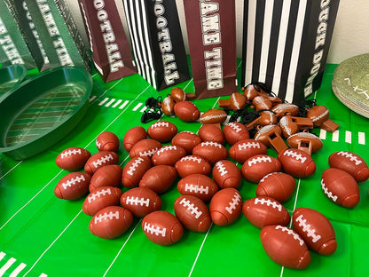 GIFTEXPRESS Football Fidget Spinners - 36 Piece Brown Color Kids 2" Party Favor Toys - Bulk Mini Foot Ball Stress Toy for Boys & Girls Birthday Gift