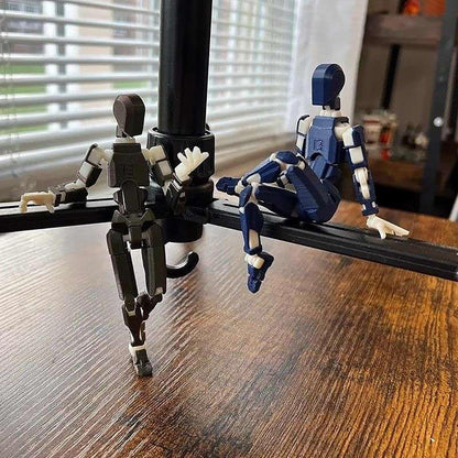 Titan 13 Action Figure, T13 Action Figures 3D Printed Multi-Jointed Movable, Nova 13 Action Figure Lucky 13 Action Figure Dummy 13 Action Figure, Game Gifts Valentines Gifts (Yellow)