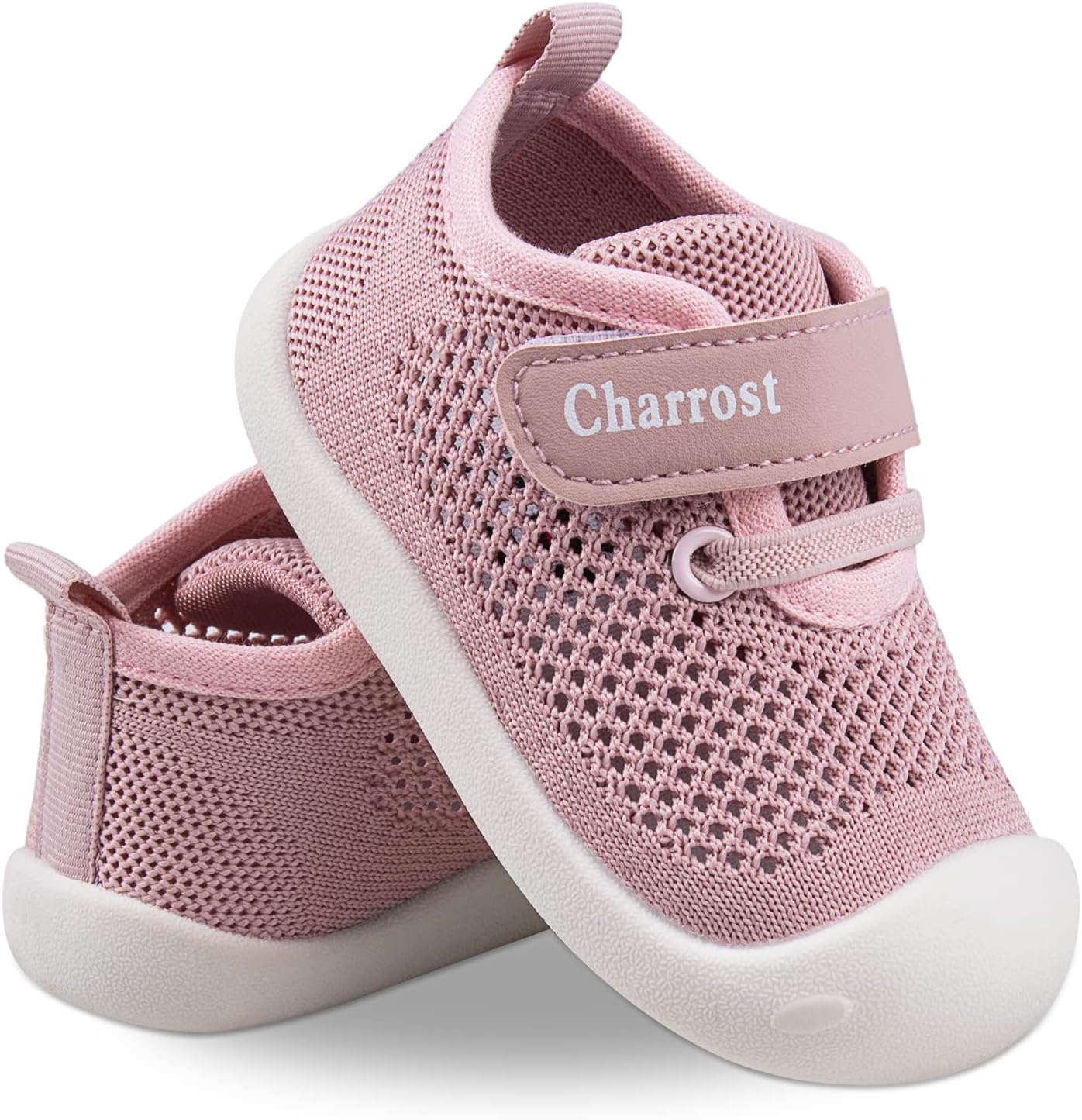 Charrost Toddler Baby Girl Boy First Walking Shoes Checkered Sneakers Sizes 3/4/5/6/7/8T. Soft, Cute,Flexible for First Walkers. Non-Slip, Slip On, Wide Toe Box Indoors Outdoors