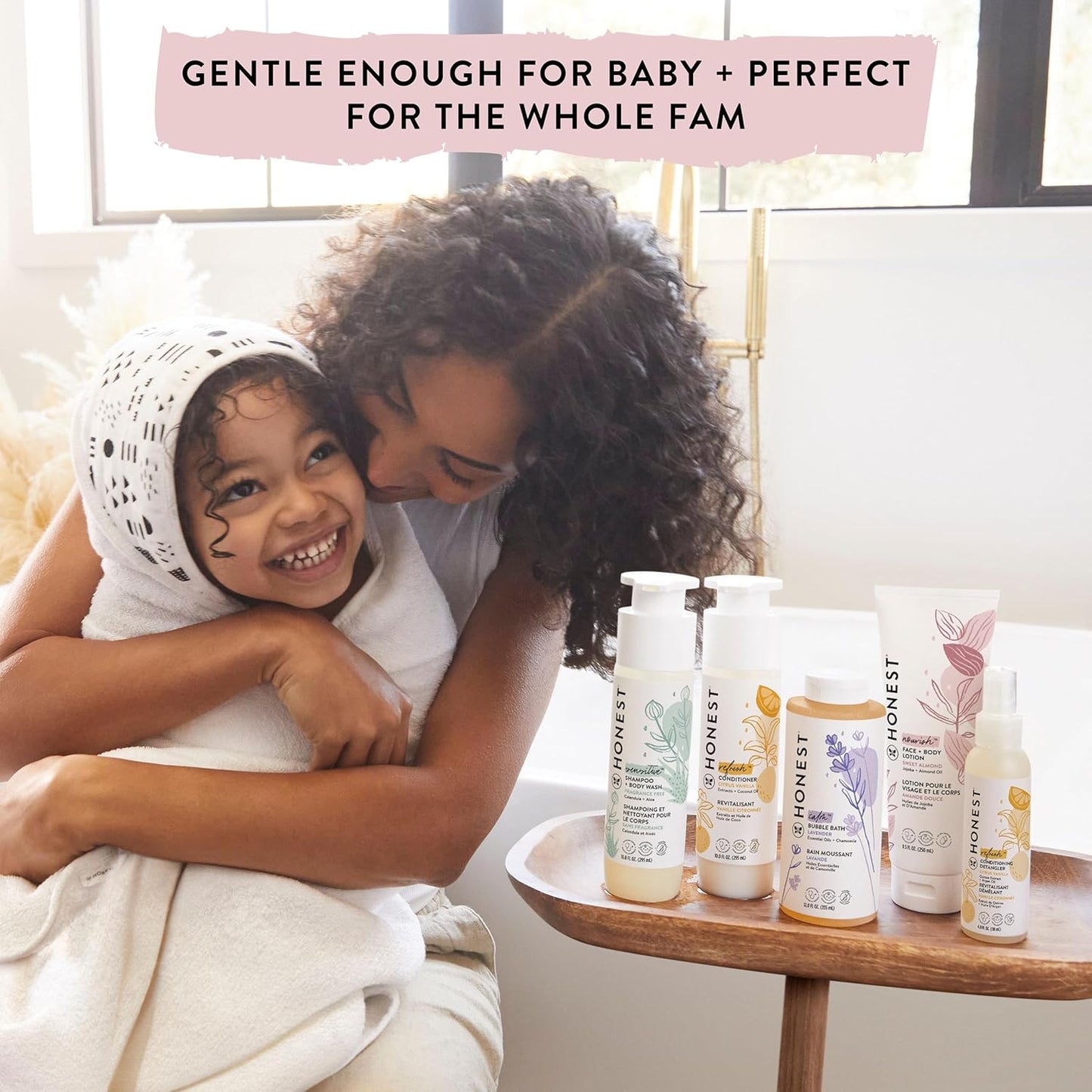The Honest Company Silicone-Free Conditioner | Gentle for Baby | Naturally Derived, Tear-free