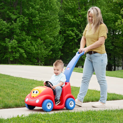 Step2 Push Around Buggy Kids Push Car, Toddler Ride-On Toy with Seat Belt and Horn, Red, Ages 18