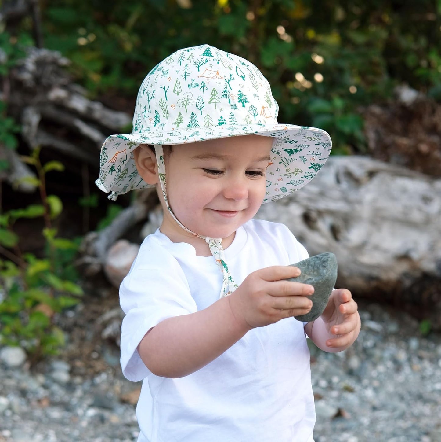 JAN & JUL Adjustable Cotton Floppy Sun Hat with 50+ UPF Protection for Boys