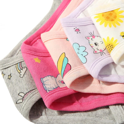 Girls' Cotton Brief Breathable Toddler Panties Kids Assorted Underwears 6-8 pieces
