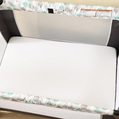 david's kids Muslin Mini Crib Sheets, 2 Pack Cotton Pack N Play Sheets for Boys Girls Neutral, Soft