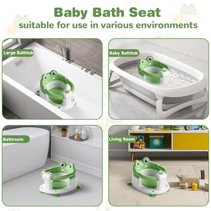 Baby Bath Seat for Babies 6 Months & up Non-Slip Toddler Bath Seats for Sitting Up Infant Bathtub