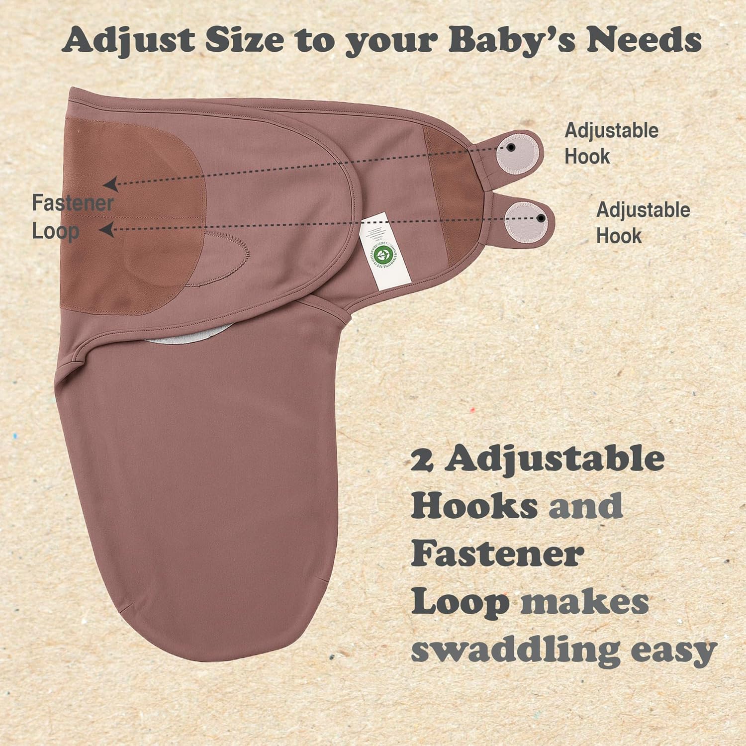 Bublo Baby Swaddles for Newborns – 3-Pack Infant Swaddles 0-3 Months – Adjustable Swaddle Sleep