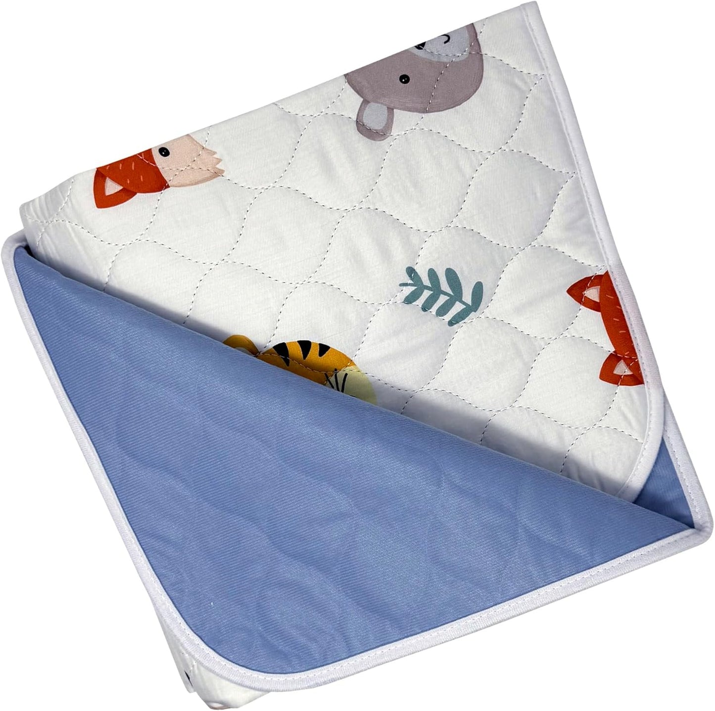 Organic Incontinence Pads for Kids & Toddlers - 5 Layer Waterproof Protectors for Overnight Bed