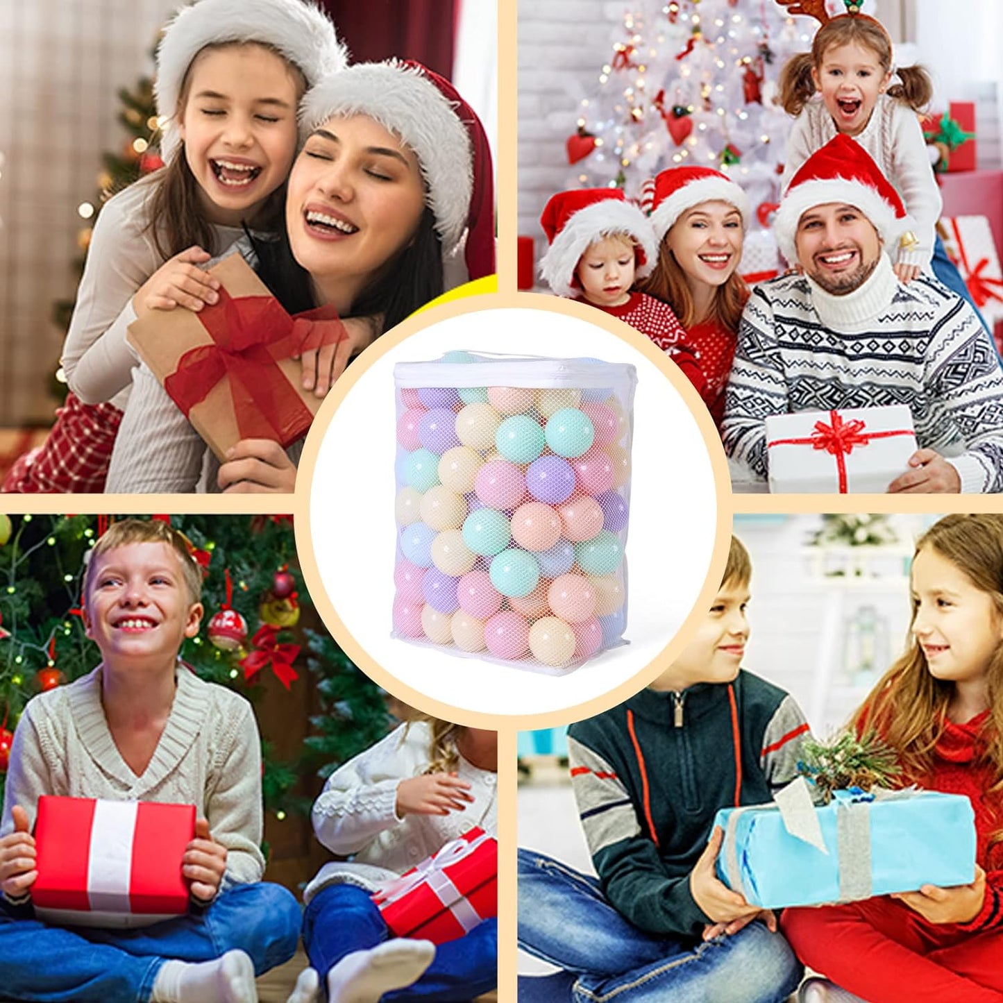 GOGOSO Ball Pits Balls for Toddlers Pack of 50 100 200 Plastics Shape Ball Non-Phthalate Non-BPA Non-Toxic 2.2-Inch Crush Proof Play Balls