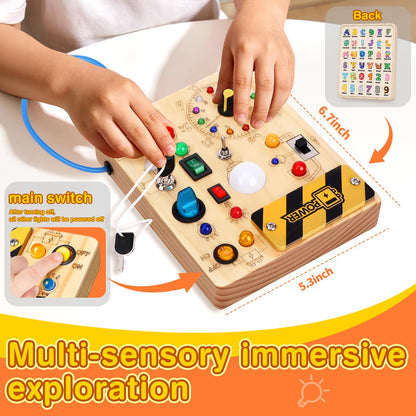 Grarain Busy Board for Toddlers - Montessori Educational Toy for 1-3 Year Old Boys & Girls |