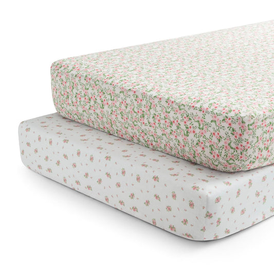Delta Children Fitted Crib Sheets for Girls and Boys - Crib Sheet for Standard Crib and Toddler