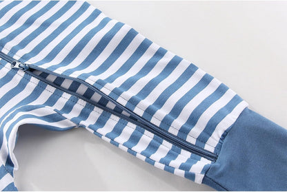 2 Pack Unisex Baby Short Sleeve Rompers 2 Way Zipper New Born One-Piece Jumpsuits 0-24Months Infant Outfits