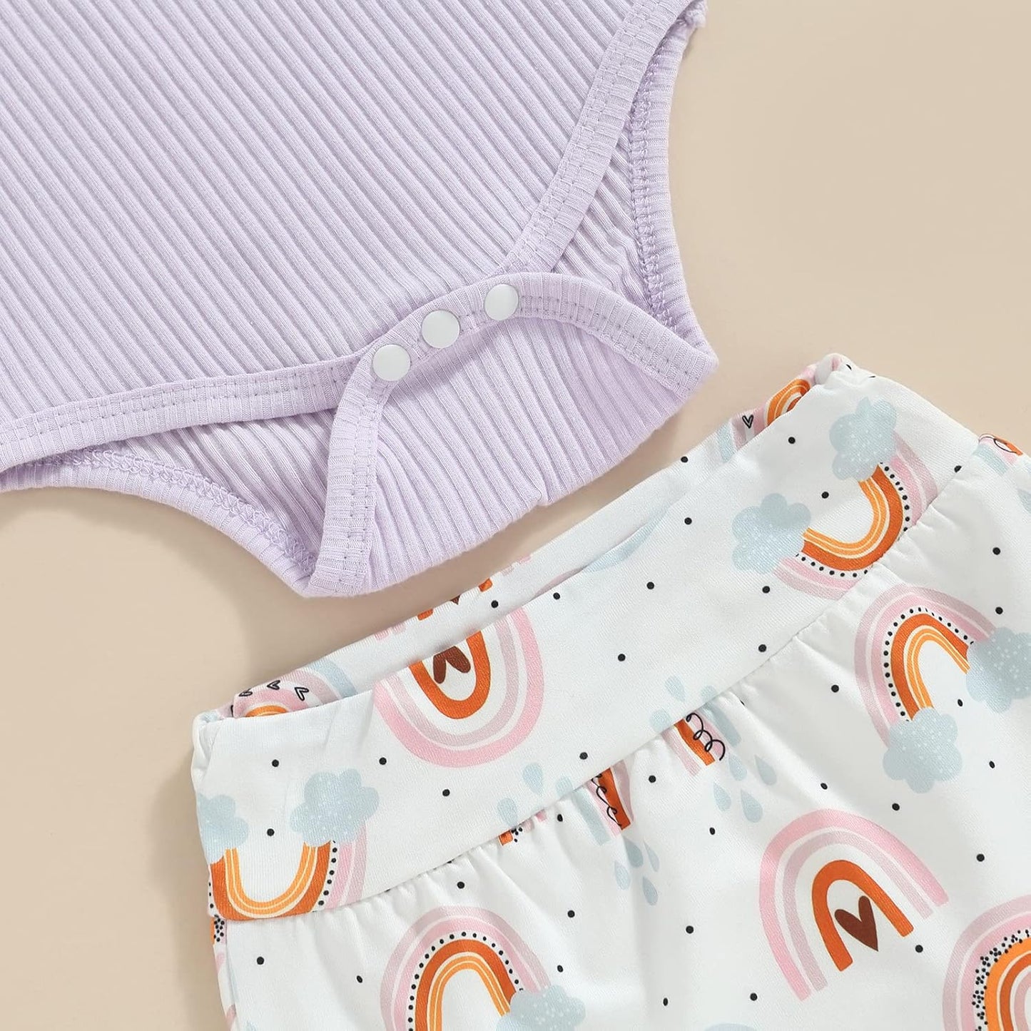 fhutpw Baby Girl Clothes Summer Cute Outfits 3 6 12 18 Months Spaghetti Strap Romper & Floarl Shorts Sets