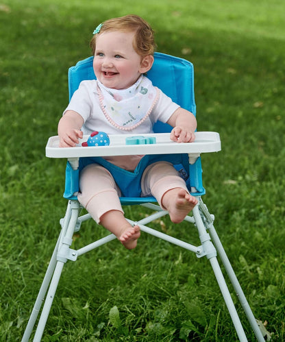 Regalo My High Chair Portable Travel Fold & Go Highchair, Indoor and Outdoor, Bonus Kit, Includes