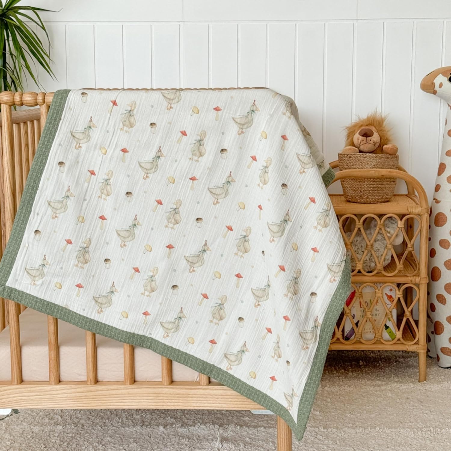 Personalized Baby Blanket with Name – Handmade 100% Organic Cotton Newborn Gift | Custom Knit
