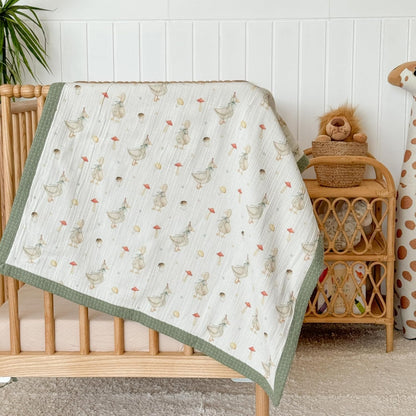 Personalized Baby Blanket with Name – Handmade 100% Organic Cotton Newborn Gift | Custom Knit