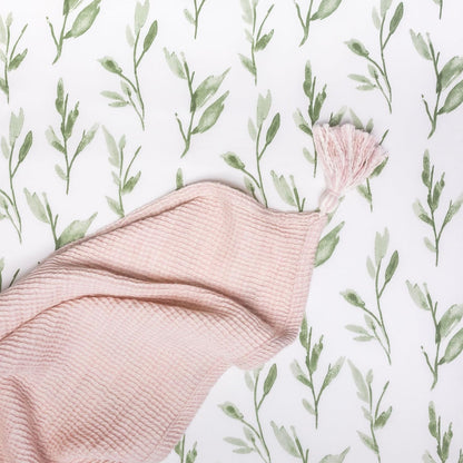 Crane Baby 100% Cotton Sateen Crib Sheet, Fitted for Cribs and Toddler Beds, Baby Crib Sheets, Baby