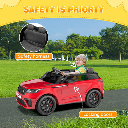 Licensed Land Rover Kids Electric Car, Ride On Toys for 4-8 Year Olds with Mp3 Player, Remote