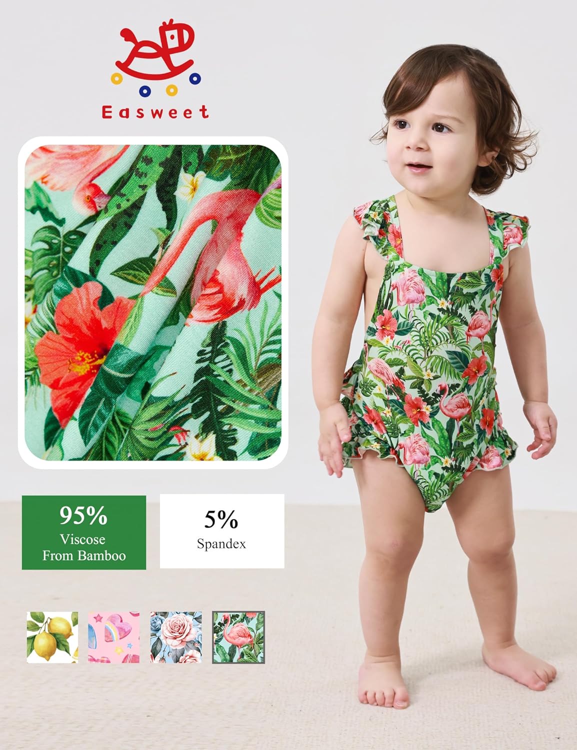 Bamboo Viscose Baby Romper Infant Girl Ruffle Sleeveless Newborn Baby Girl Bodysuit