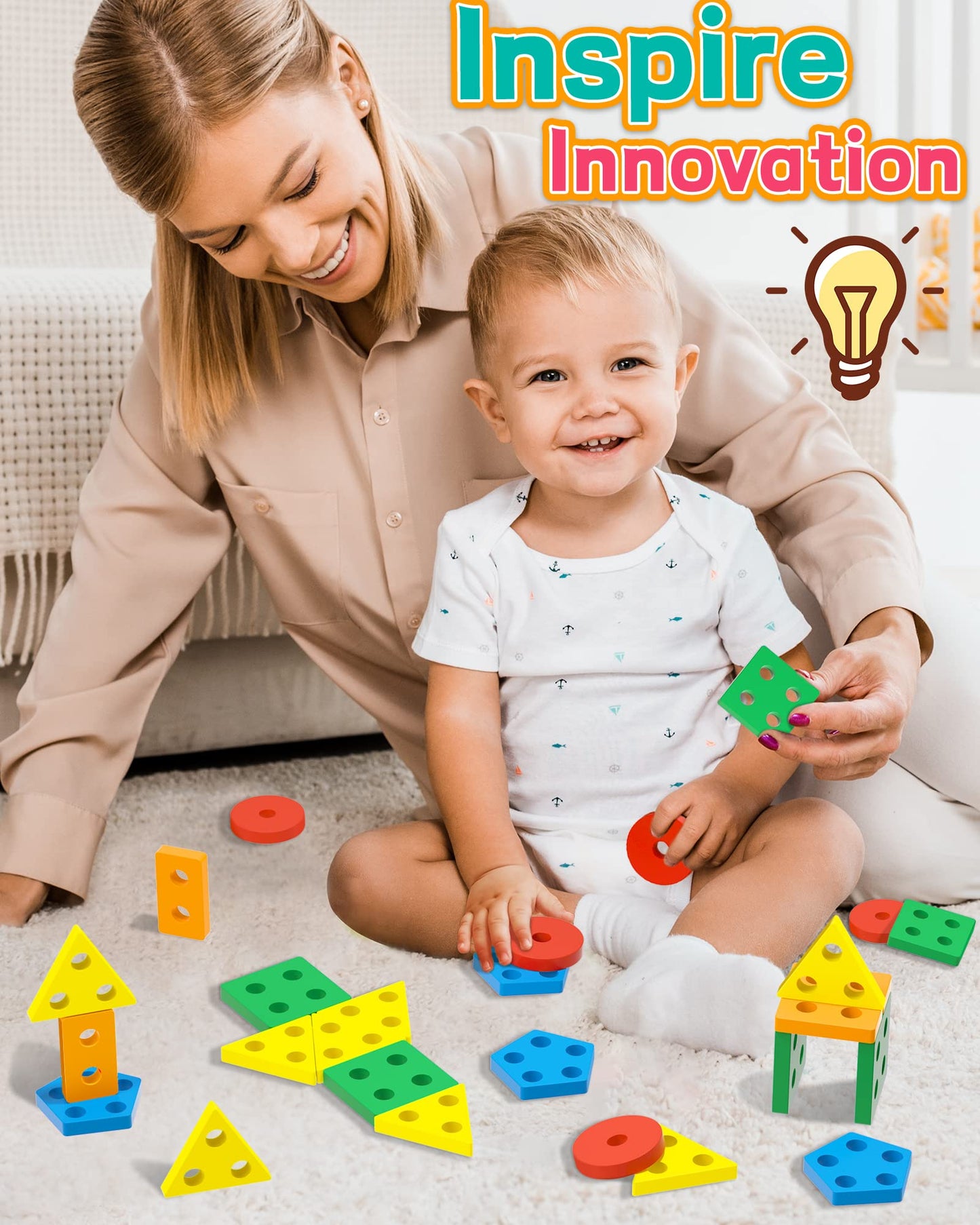 Zartores Montessori Toys for 1 2 Year Old Boys Girls Gifts, Toddler Toys
