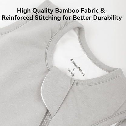 BubblePanda Rayon Made from Bamboo Sleep Sack 12-18 Months 0.5 Tog Soft Lightweight Toddler Sleep Sack 1t for Babies 2-Way Zipper Wearable Blanket Baby 12 Months
