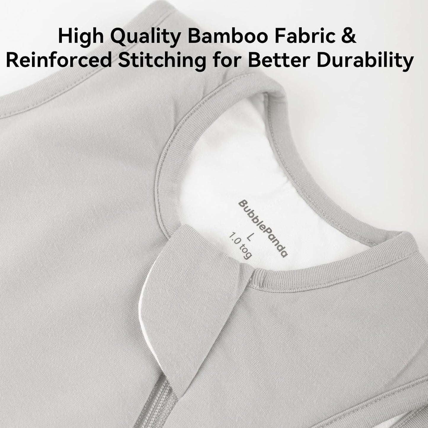 BubblePanda Rayon Made from Bamboo Sleep Sack 18-24 Months 0.5 Tog Soft Lightweight Toddler Sleep Sack 2t for Babies 2-Way Zipper Wearable Blanket Baby 18 Months