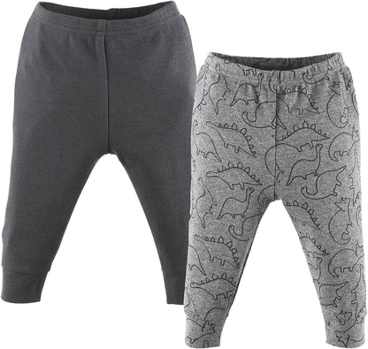 The Peanutshell 5 Pack Baby Boy or Girl Pants Set - 100% Cotton Toddler Pants, 0-24 Months for Toddlers & Babies - Dinosaur