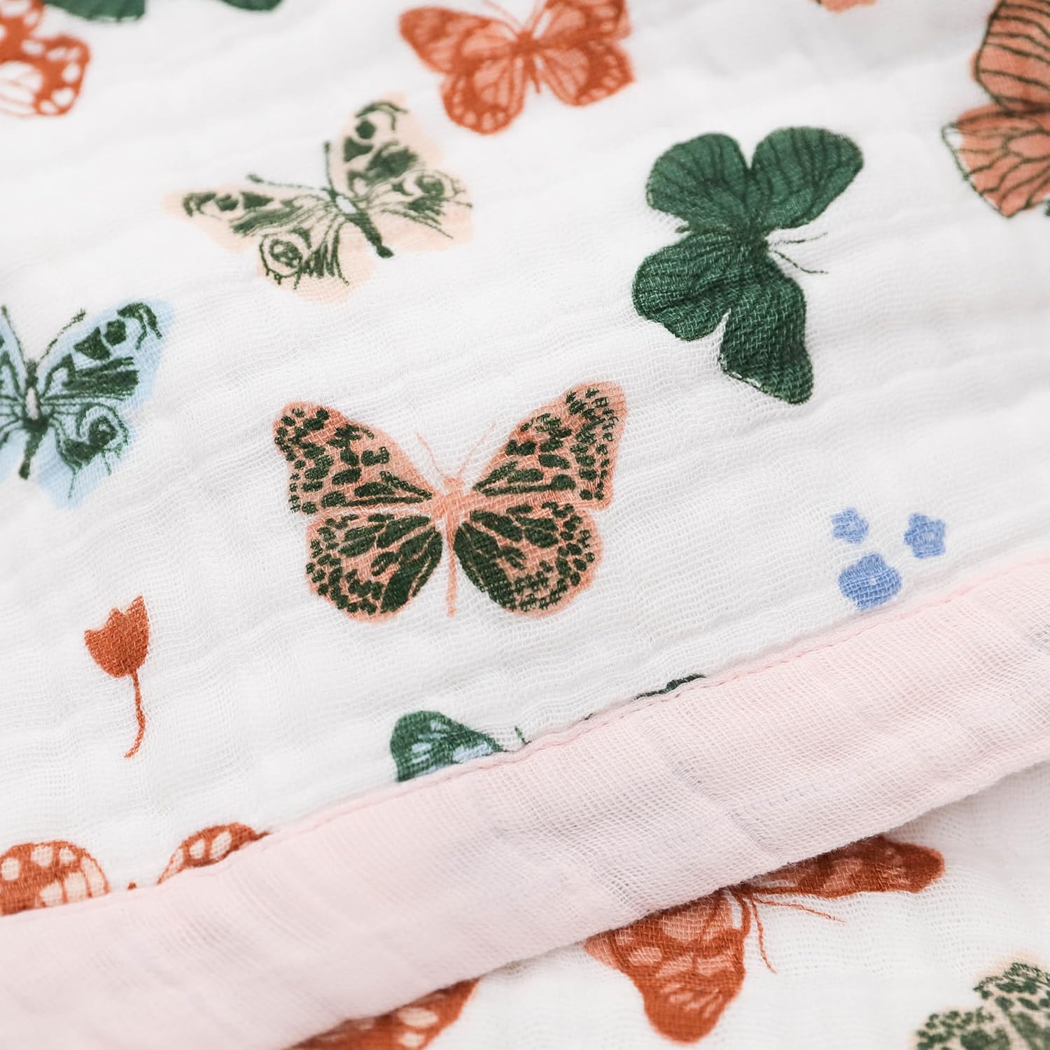 Little Unicorn Newborn Receiving Quilt | Ultra- Soft, Multi-Layered Muslin Fabric | Gift for