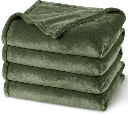 PHF Ultra Soft Fleece Blanket Queen Size, No Shed No Pilling Luxury Plush Cozy 300GSM Lightweight