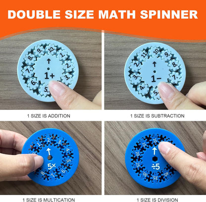 Math Fact Fidget Spinners, Math Facts Fidget Spinners, This is for All The Stimmers - Fidgeters Who are Learning Math, Division and Multiplication on One Fidget (Multiply Or Divide 9pcs)