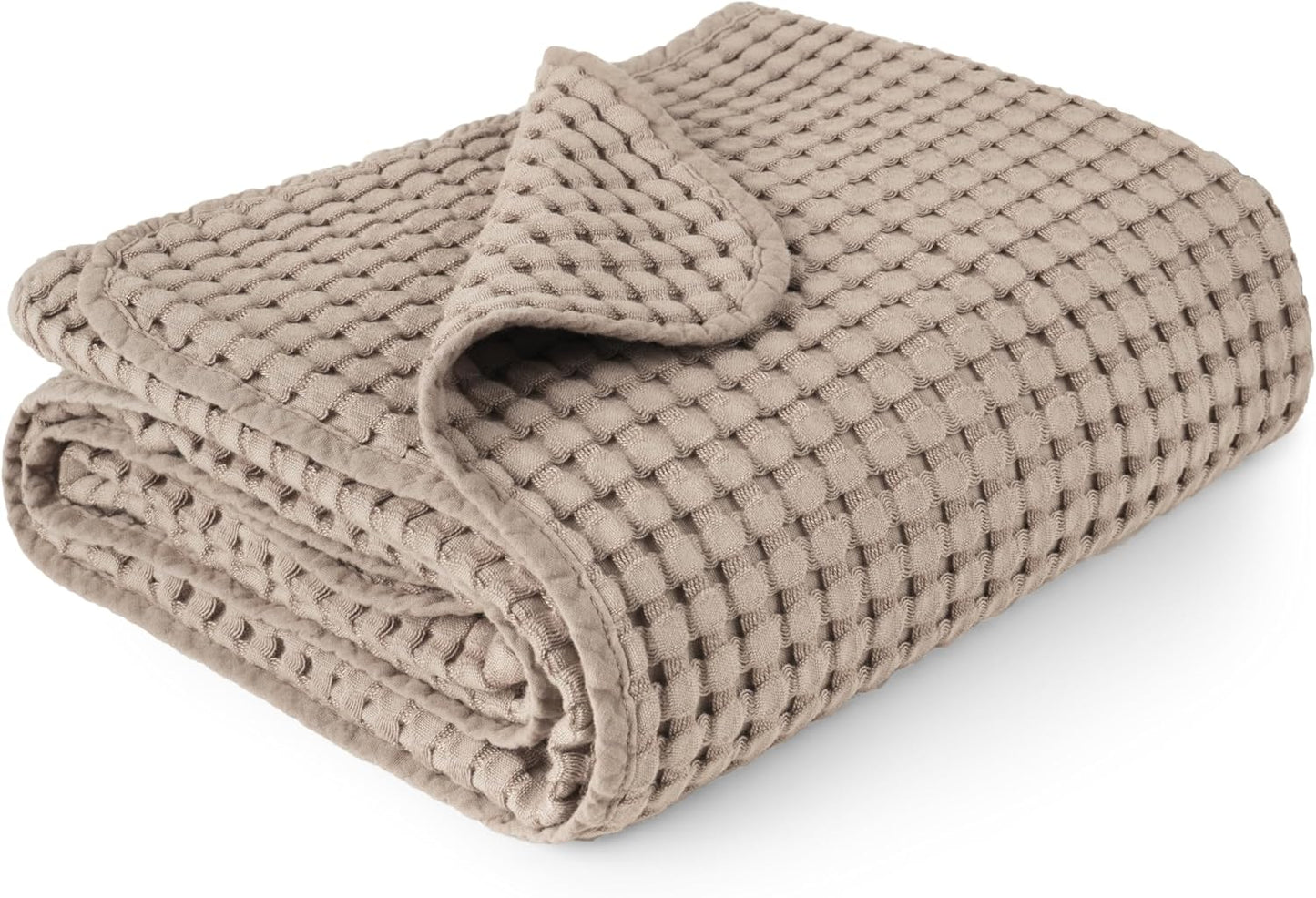 Konssy Waffle Baby Blanket - Soft & Cozy Nursery Swaddle Blanket, Lightweight Toddler Throw for