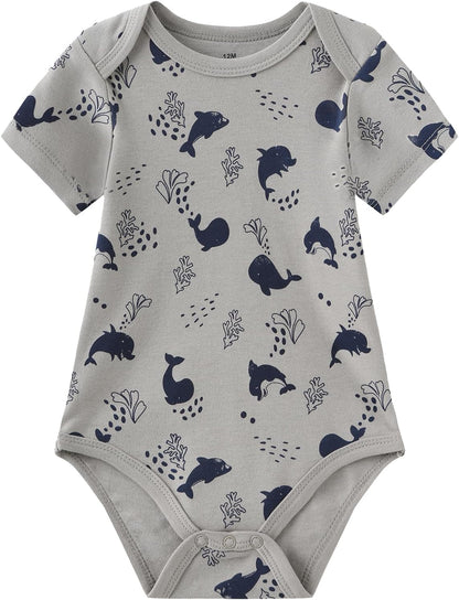 Baby Bodysuit and Pant Set 10-pcs Cotton Soft Newborn Boy Girl Clothes Outfits