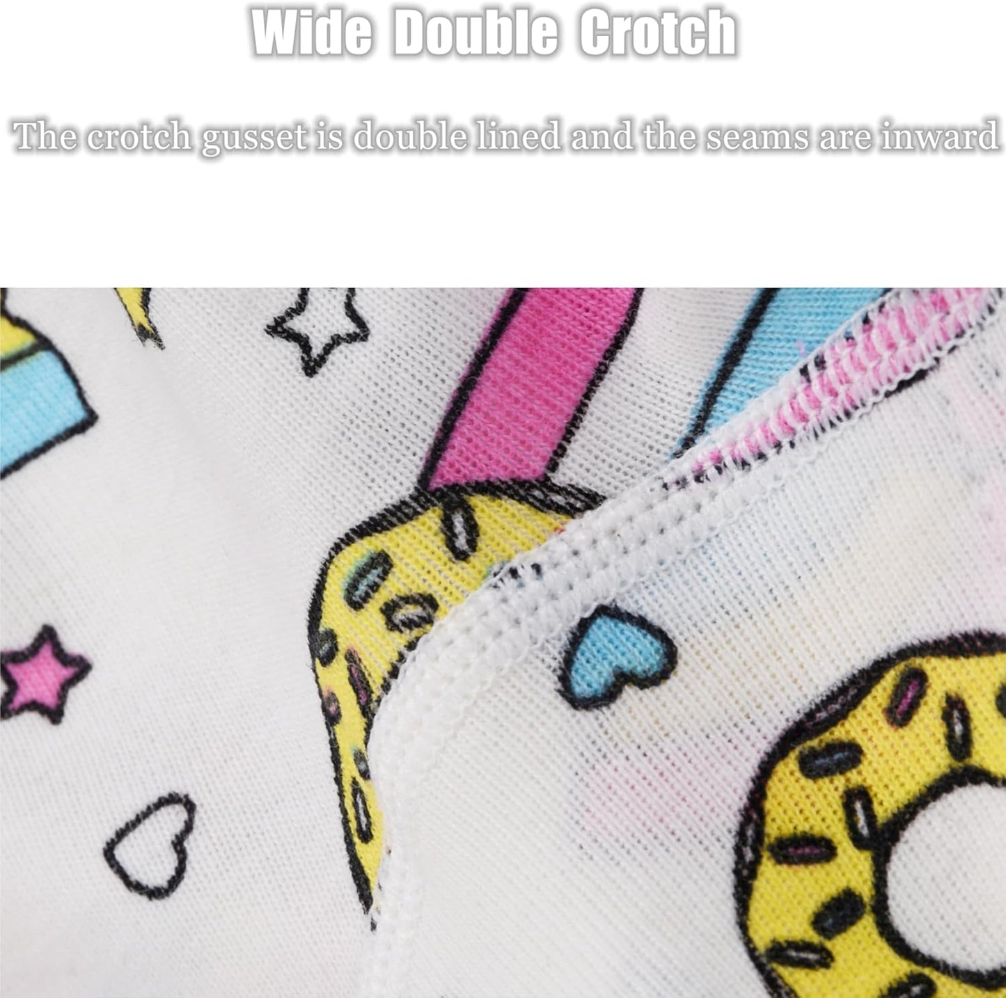 Cczmfeas Girls Hipster Cotton Underwear Boyshort Panties 6 Pack