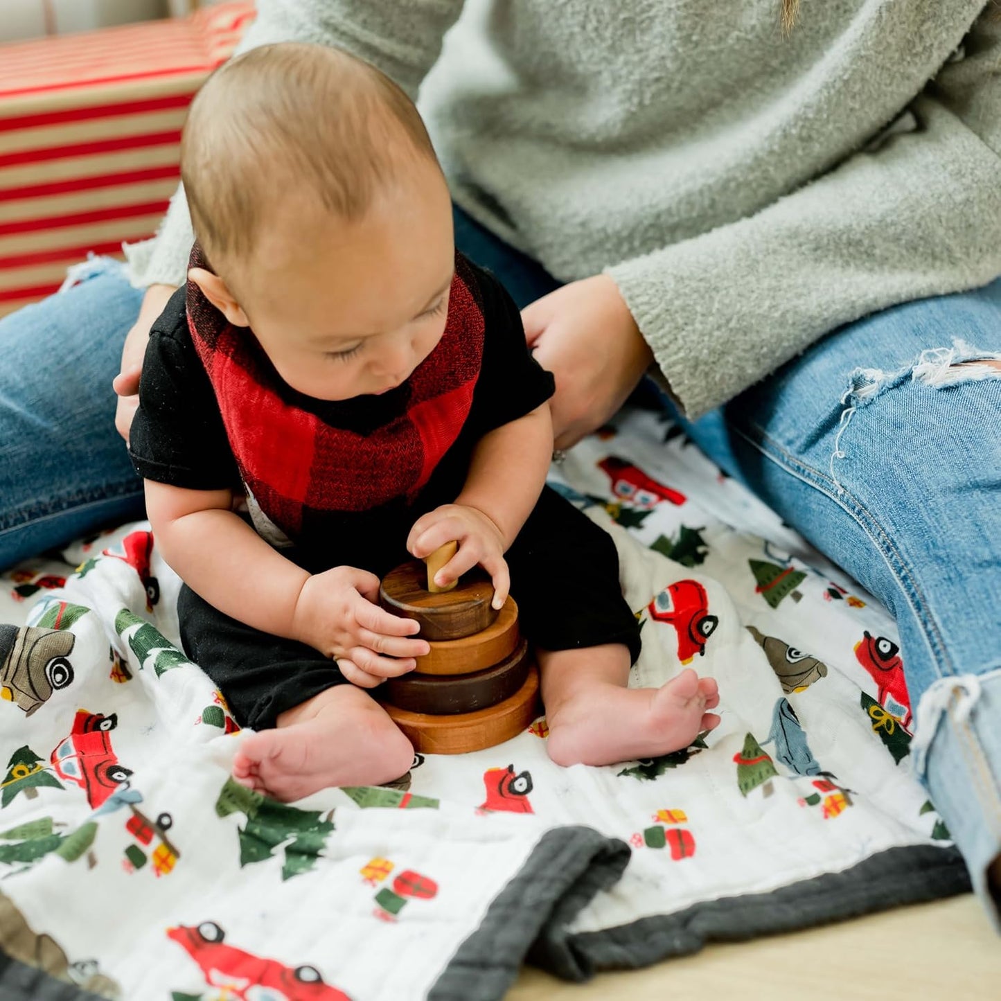 Little Unicorn Premium Quilted Throw | Super Soft, Multi-Layered Muslin XL Blanket| Great for Kids