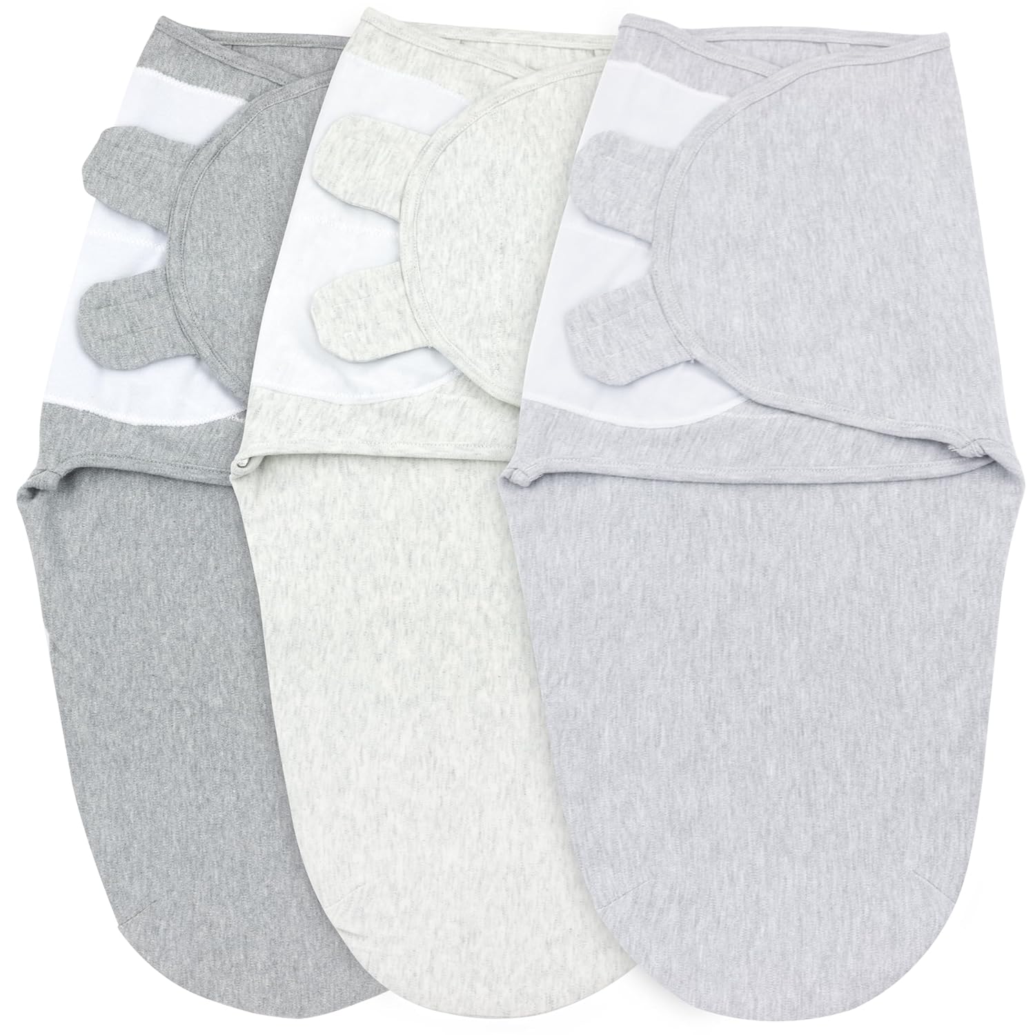 Bublo Baby Swaddles for Newborns – 3-Pack Infant Swaddles 0-3 Months – Adjustable Swaddle Sleep