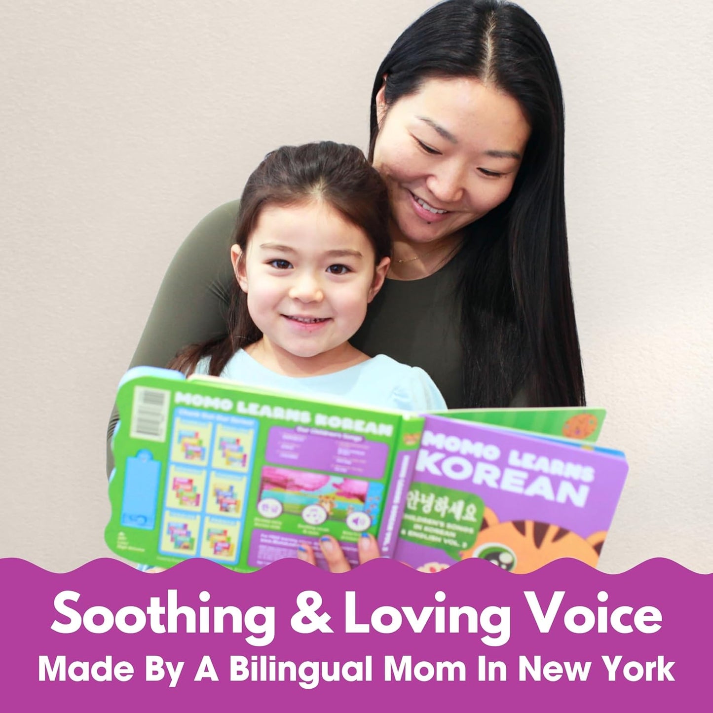 New! Learn Korean for Kids, Momo Learns Korean Vol. 3, Bilingual Korean Baby Book for Kids, Babies & Toddlers 1-3, Kids Board Book w/ Hangul, First Words & Songs, Language Toy for Preschoolers 0-3