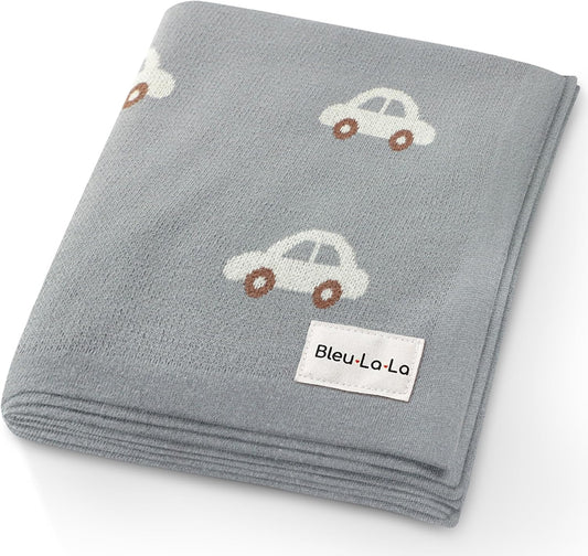 Baby Swaddle Blanket for Boys - 100% Oeko Tex Certified Natural Cotton Buttery Soft Cozy Receiving