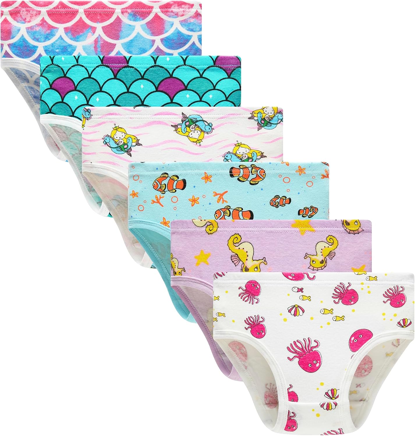 Barara King Little Girls' Soft Cotton Underwear Toddler Undies Kids panties