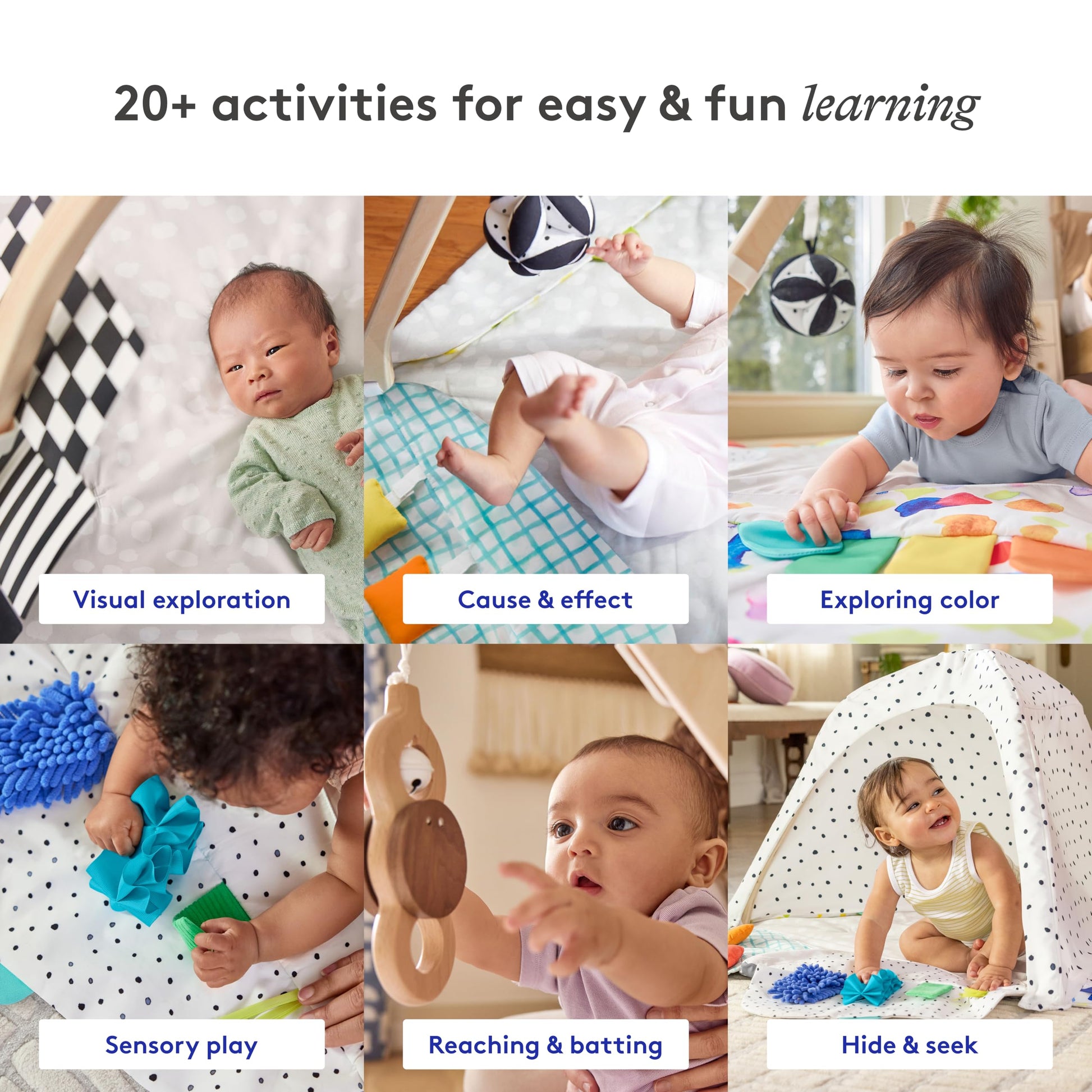 Lovevery, The Play Gym, 5-Stage Baby Developmental for Full Year of Play