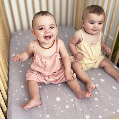 Newton Baby Fitted Mini Crib Sheets (2-Pack) | Organic Muslin Cotton, Breathable & Soft Baby
