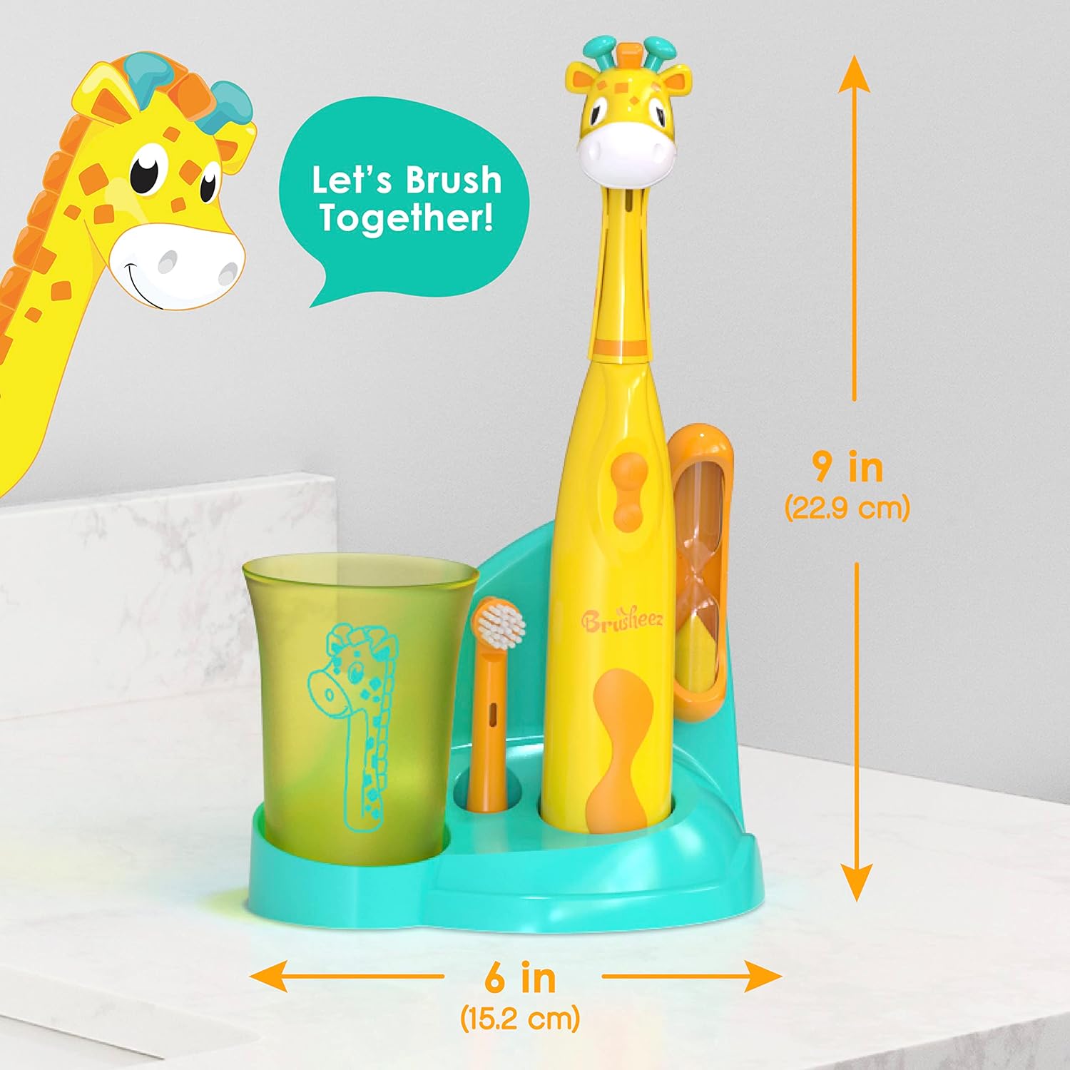 Brusheez Kids’ Electric Toothbrush Set - Safe & Effective for Ages 3+ - Parent Tested & Approved