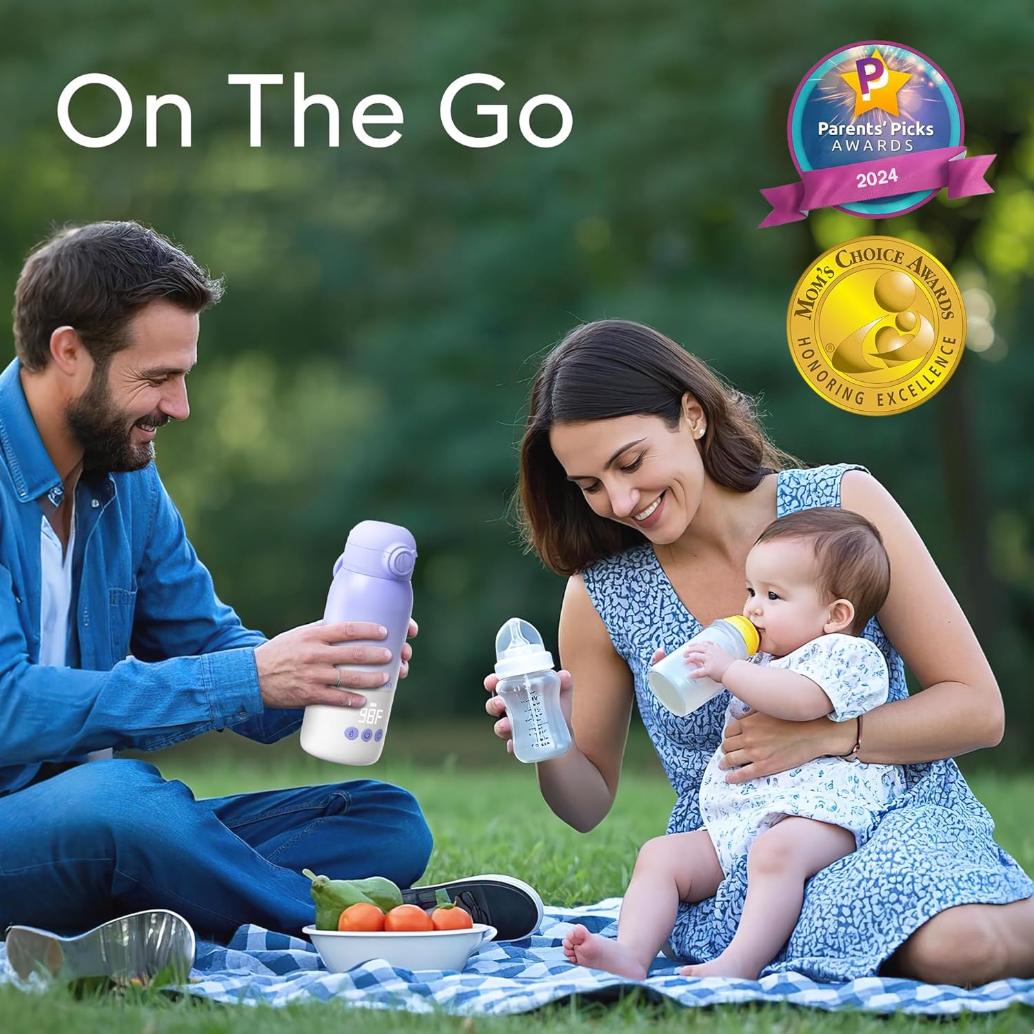 Portable Bottle Warmer for Travel, Dual Heating Modes for Breastmilk & Water On The Go, Portable