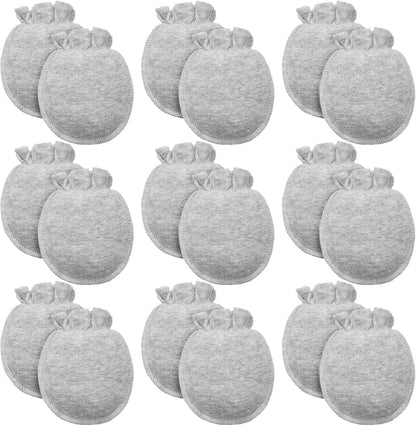 9 Pairs Newborn Baby Boys Girls Mittens 0-6 Months Infant Toddler Mittens No Scratch Solid Color Gloves