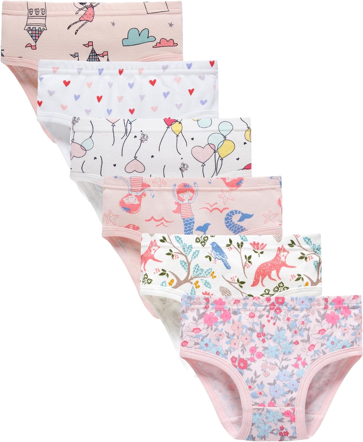 Boboking Soft Cotton Underwear Toddler Girls'Briefs Soft Undies
