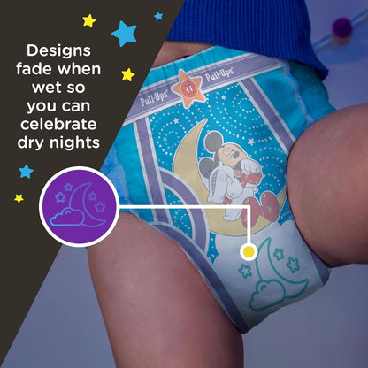 Pull-Ups Boys' Night-Time Potty Training Pants, Size 3T-4T Overnight Training Underwear (32-40 lbs), 60 Ct