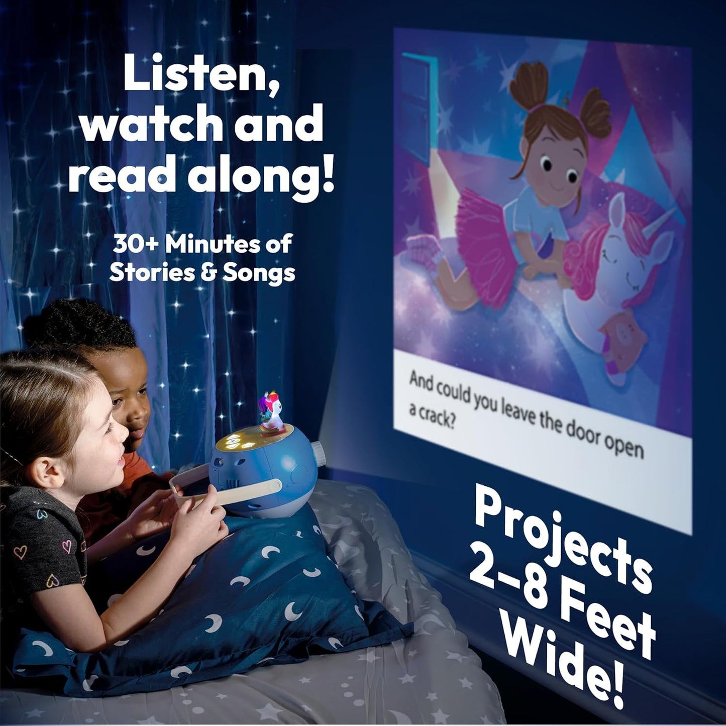 Unicorn Figurine Cartridge – Projects 5 Stories and 5 Songs, Over 30 Minutes of Audio Content | Gift and Toy for Ages 3+