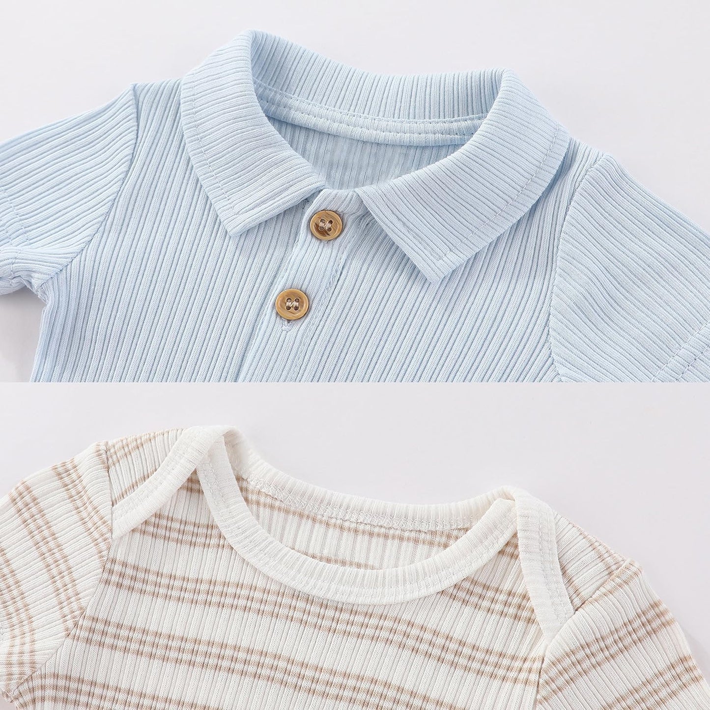 Kiddiezoom Newborn Baby Layette Set 10-Piece with Bodysuits and Pants Set for Unisex Baby Gift Sets