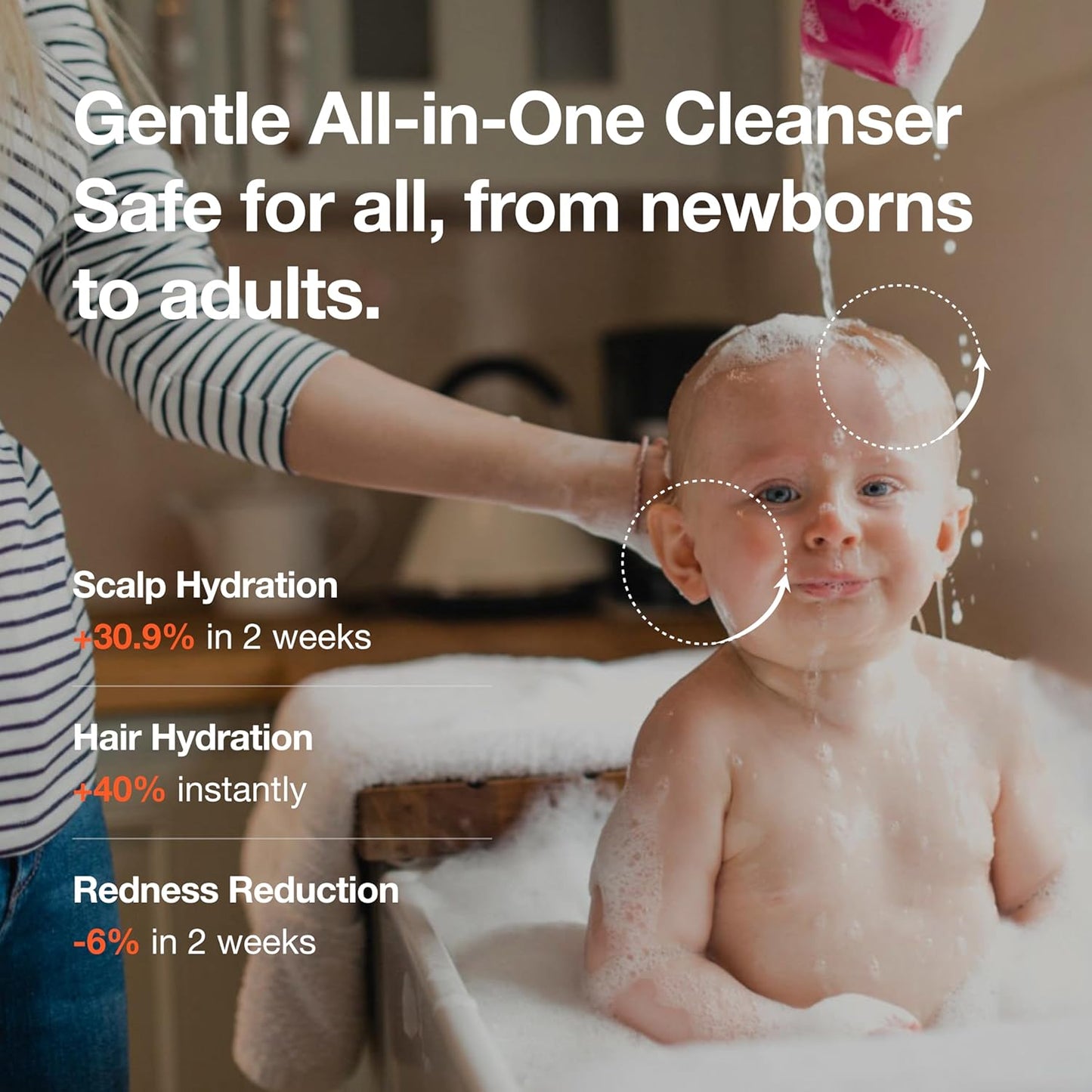 SHAMPOO & BATH – Organic Korean Baby & Kids 2-in-1 Shampoo & Body Wash for Newborns, Vegan Cleanser