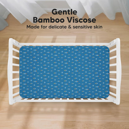 KeaBabies 2-Pack Baby Crib Sheets for Boys, Girls - 52x28 Viscose Derived from Bamboo Toddler Bed