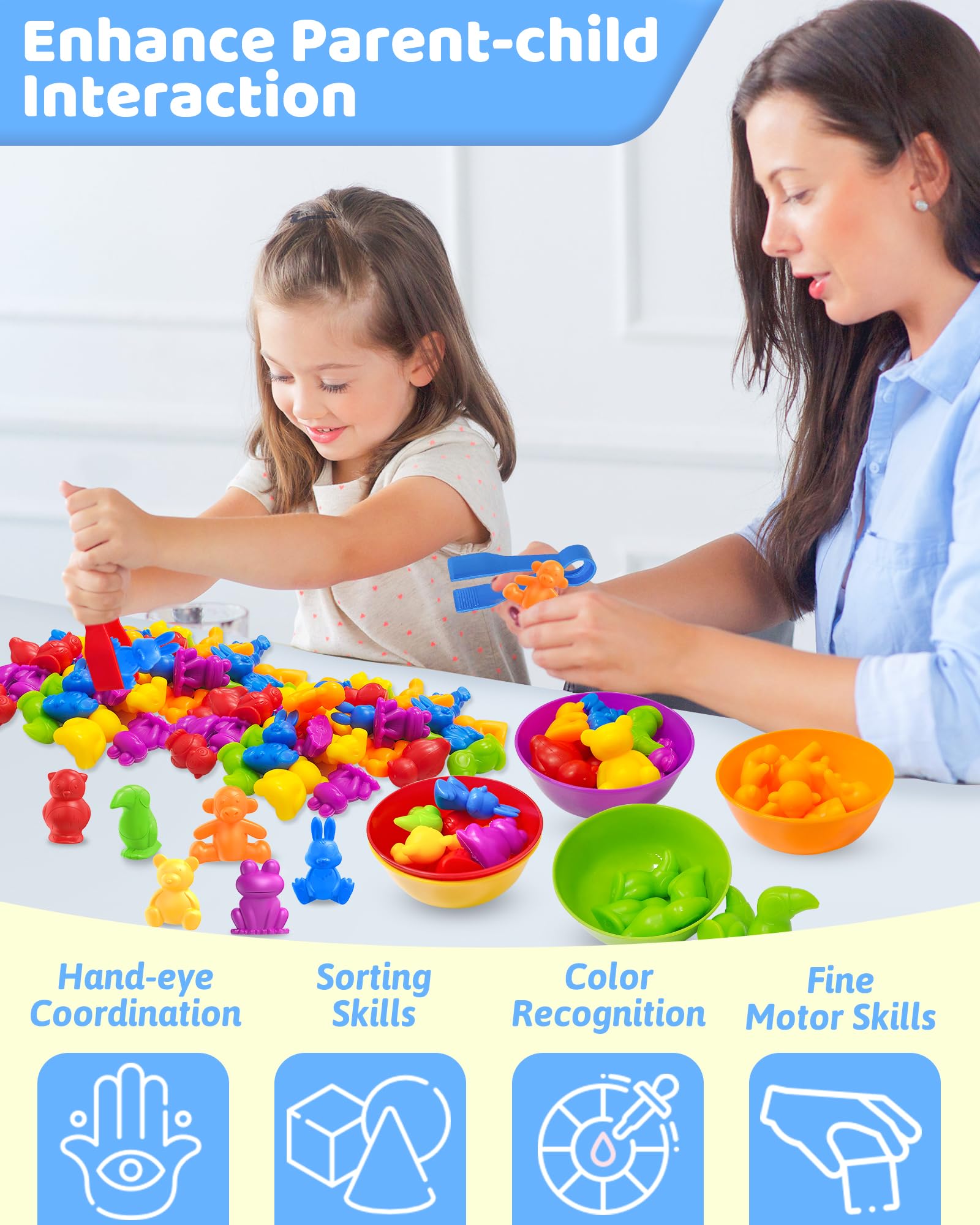 Counting Animals Montessori Toys for 3 4 5 Years Old, Learning Toys Gifts
