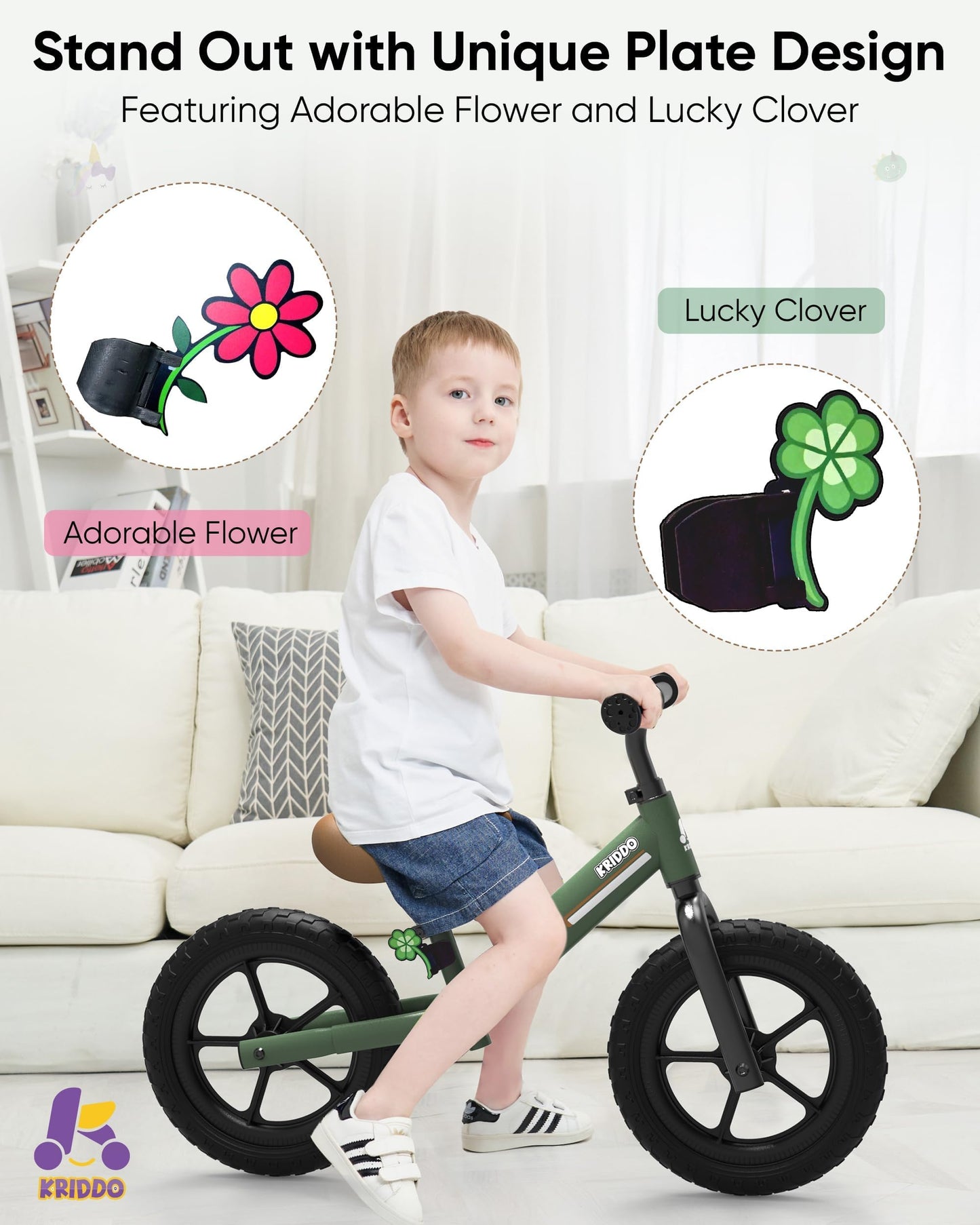KRIDDO Toddler Balance Bike 2 Year Old: Toddler Bike Toys for 2-5 Years Old